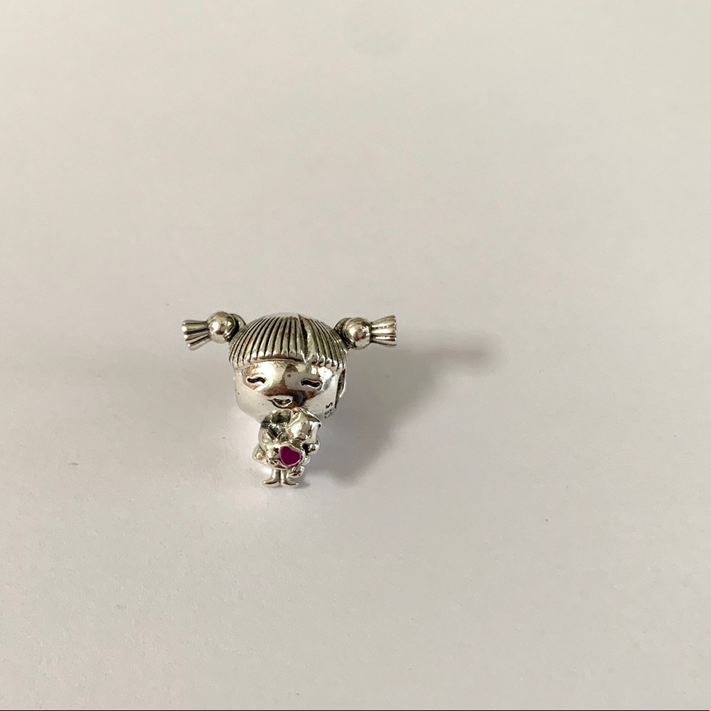 Pandora sterling silver girl charm